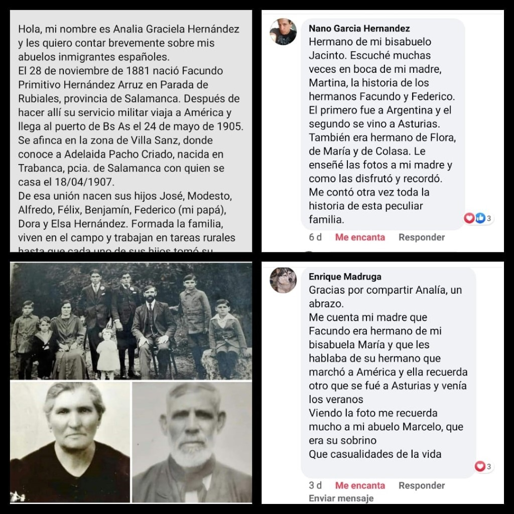 HISTORIAS FAMILIARES DE ANALIA HERNANDEZ