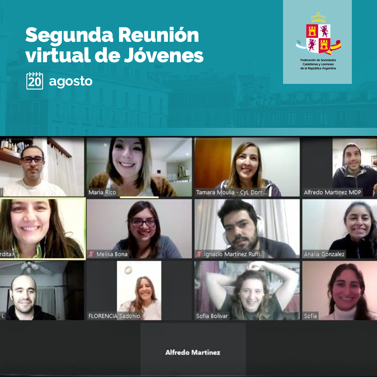 REUNION DE JOVENES POR ZOOM