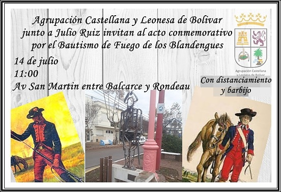 Acto conmemorativo, Bautismo de Fuego de los Blandengues